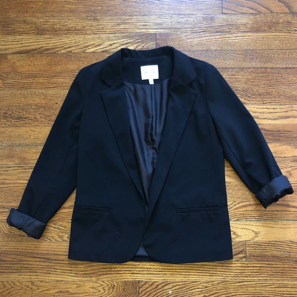 Silence + noise black blazer